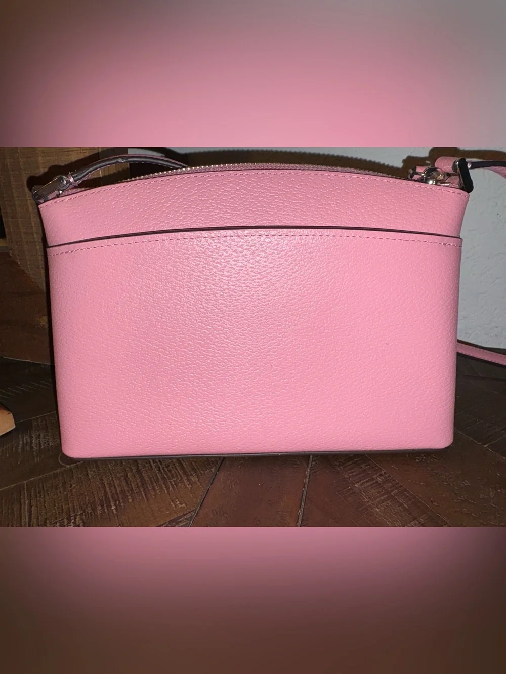 Kate Spade Jeanne Leather Crossbody Bright Carnation Pink EUC